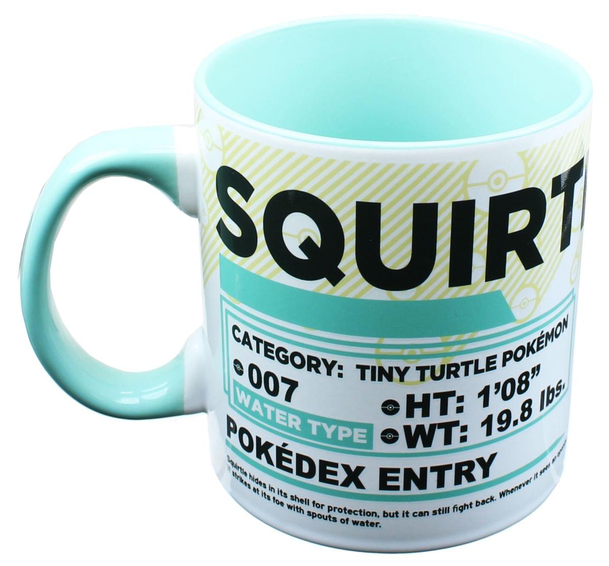 Pokémon - Pokemon Pokedex Squirtle 20oz Ceramic Mug - White