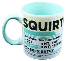 Pokémon - Pokemon Pokedex Squirtle 20oz Ceramic Mug - White