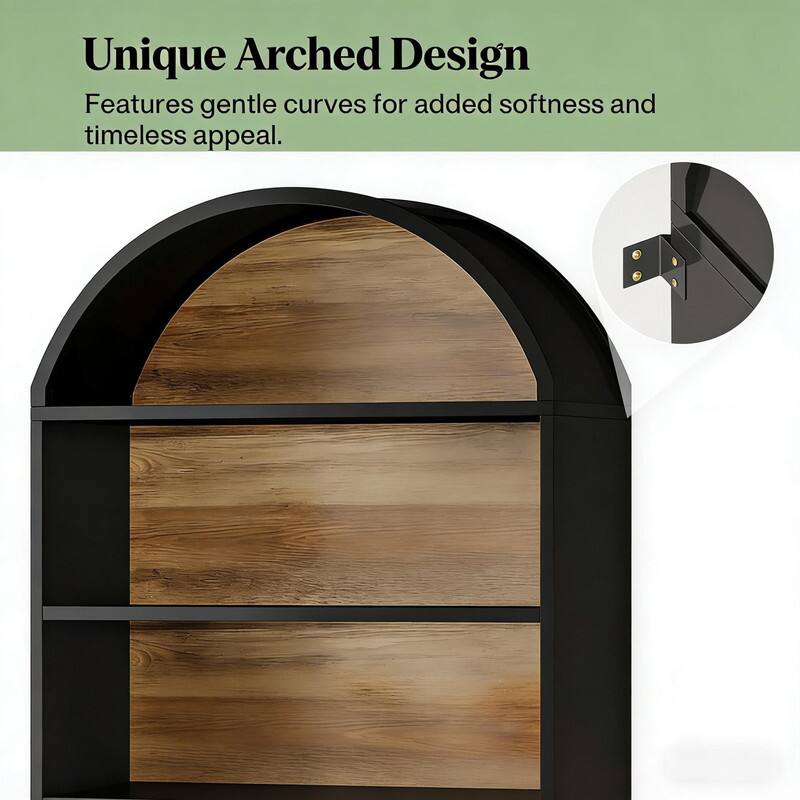 Unique Arched Design  
Features gentle curves for added softness and timeless appeal.