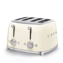 SMEG - TSF03 4-Slice Wide-Slot Toaster - Cream