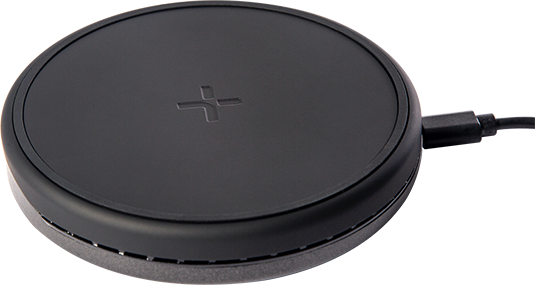 Front. TYLT - Tylt Crest 15W Wireless Charging Convertible Stand - Black.