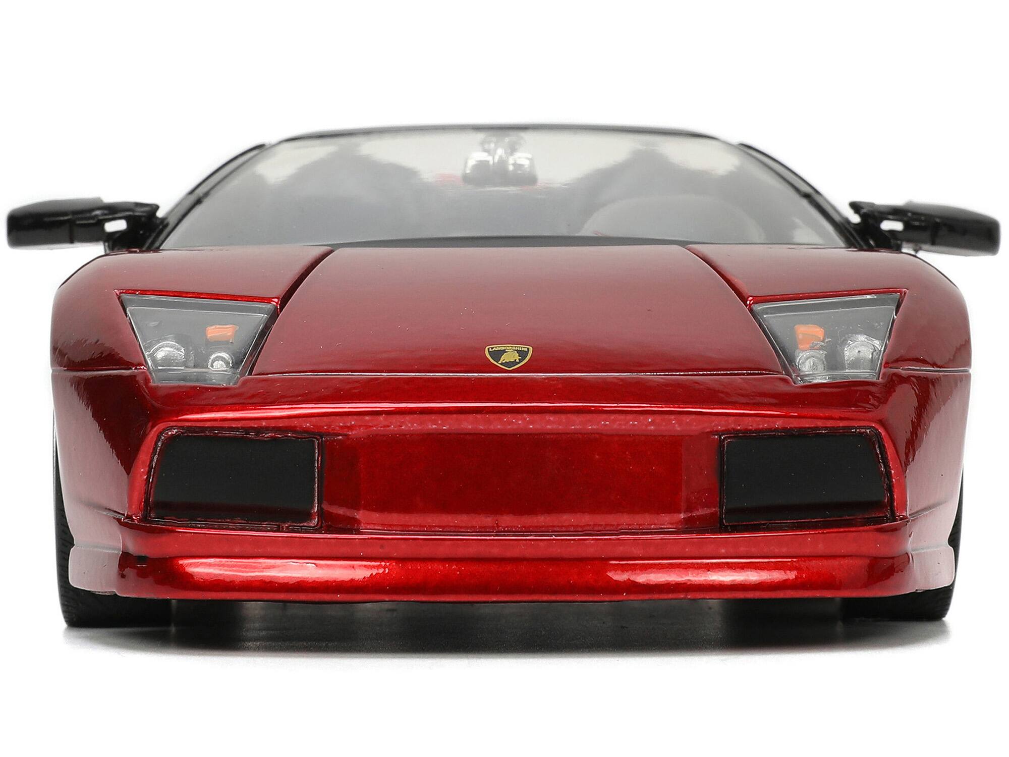 Alt View 4. Jada - Lamborghini Murcielago Roadster Red Metallic "Hyper-Spec" Series 1/24 Diecast Model Car by Jada.