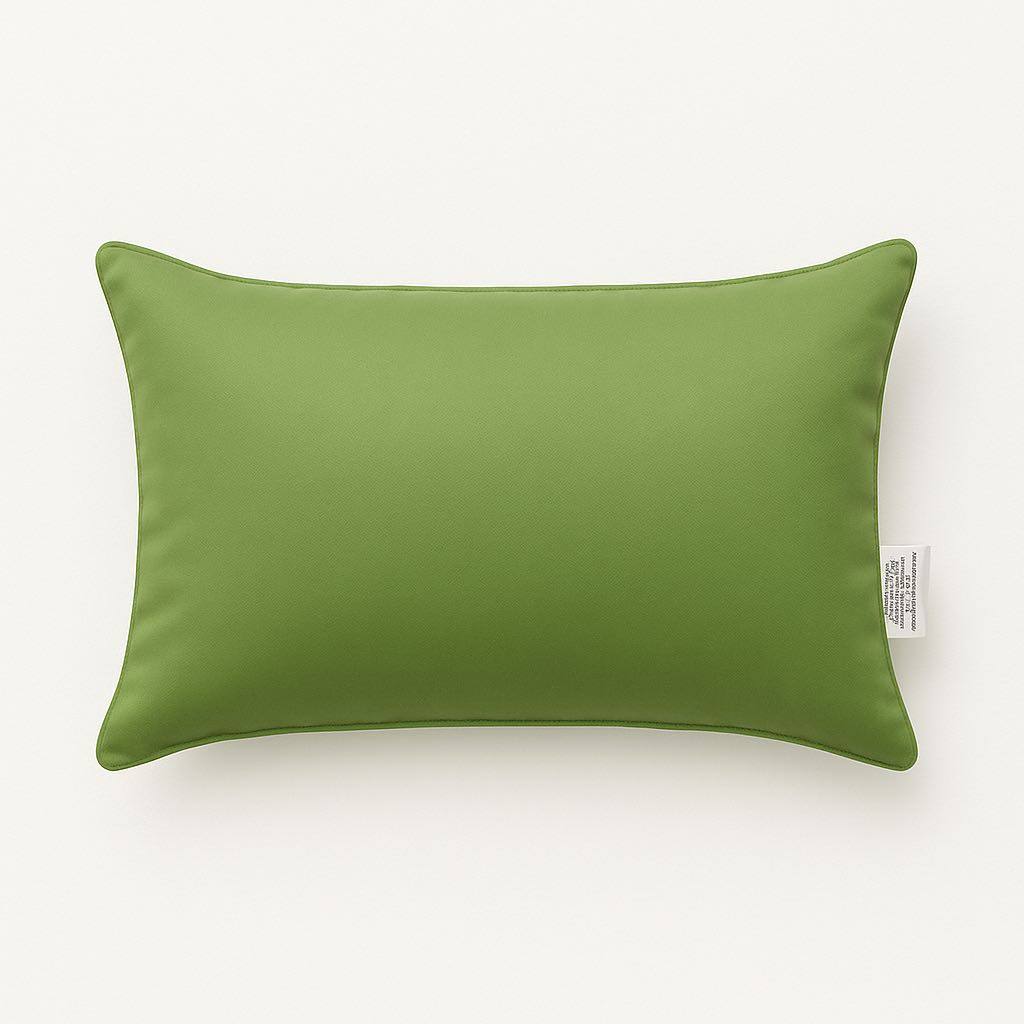 Angle. LuXeo - 2-Pack Indoor-Outdoor Throw Pillow/  Size:14" x 20" - Green.