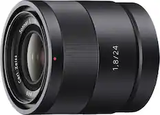 Angle. Sony - Carl Zeiss Sonnar T* E 24mm f/1.8 ZA Prime Lens - Black.