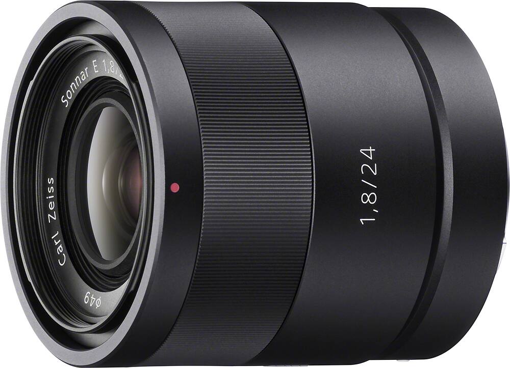 Angle. Sony - Carl Zeiss Sonnar T* E 24mm f/1.8 ZA Prime Lens - Black.