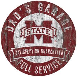 Fan Creations - Mississippi State Bulldogs 12" x 12" Dad's Garage Sign - Multicolor