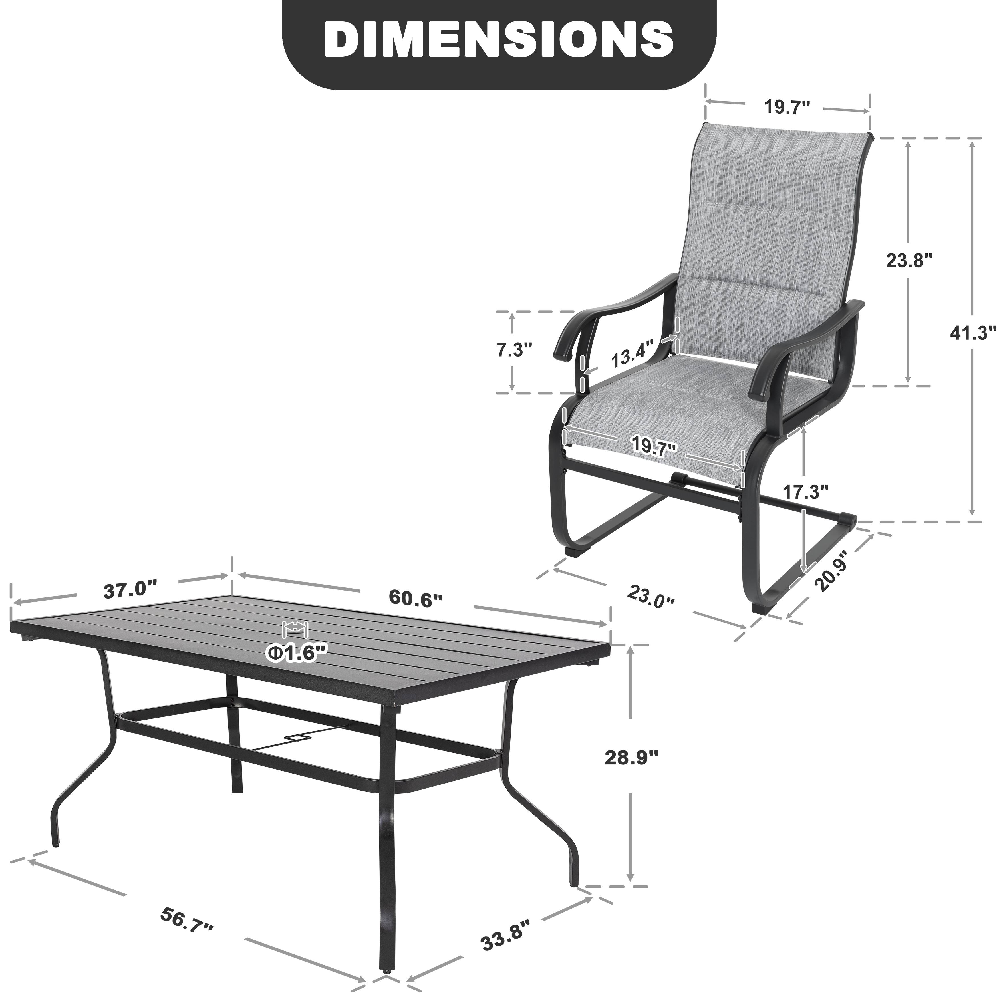 DIMENSIONS
19.7"
23.8"
7.3"
13.4"
41.3"
37.0"
1.6"
60.6"
19.7" 23.0"
17.3" 20.9"
28.9"
56.7"
33.8"