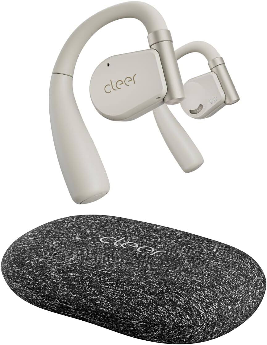 Cleer - ARC II Open-Ear Wireless Headphones – Snapdragon Sound, 35Hr Playtime, IPX5, Clear Calls, Light Grey - Light Gray