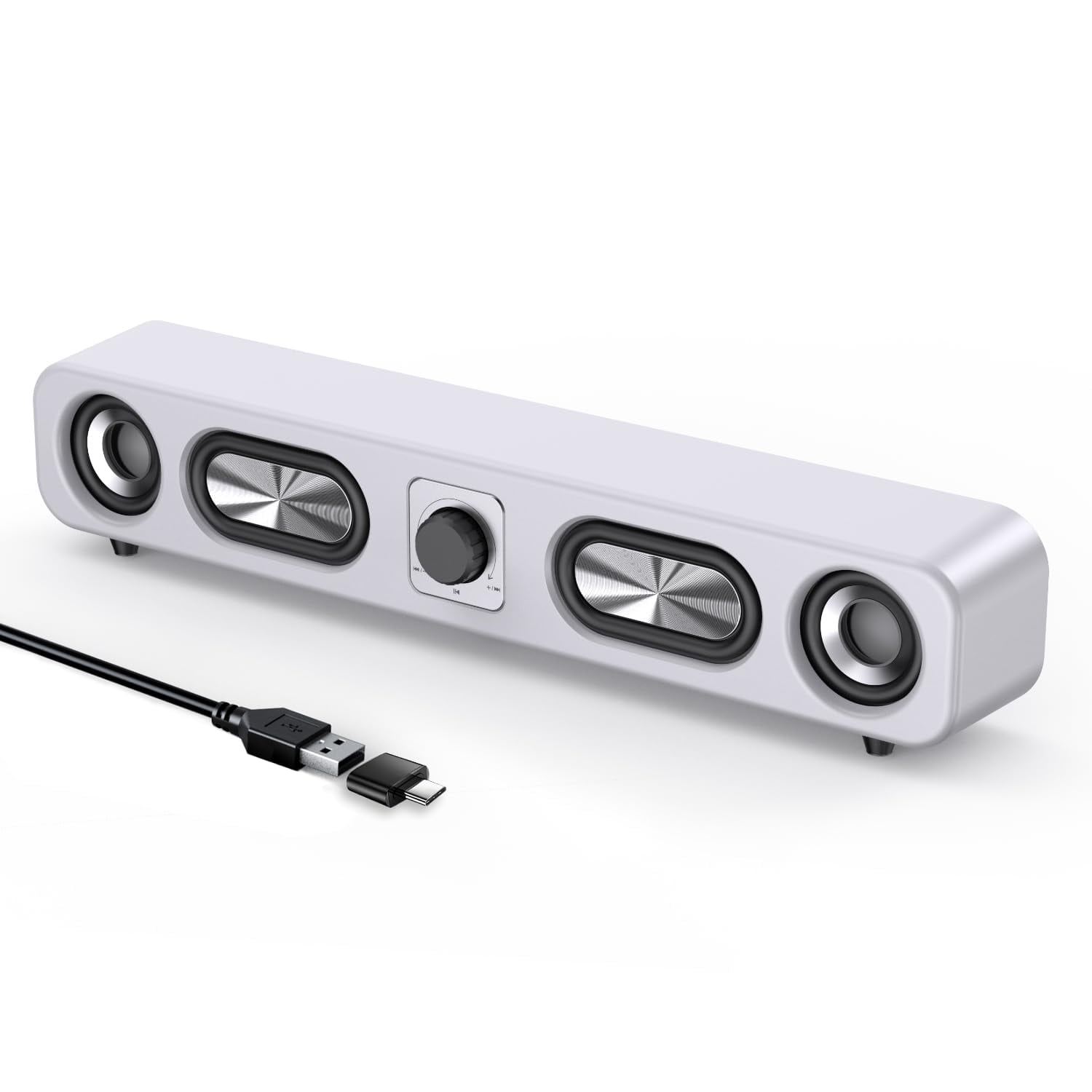 Cedar Assembly - Computer Speakers Hifi Sound Quality Bar Wired Usb-powered Sound-bar With 6w Stereo For Desktop Laptops P - Default