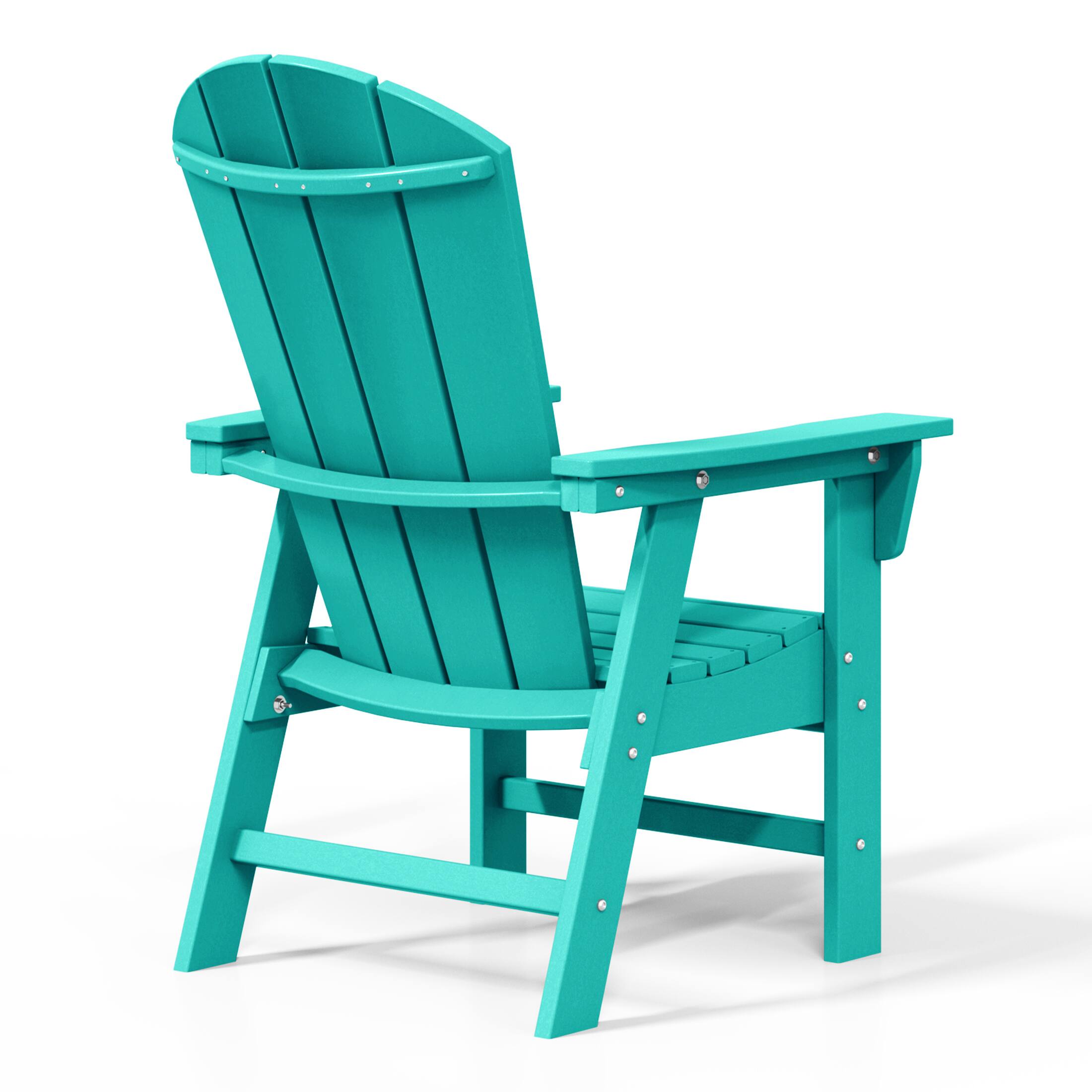 Alt View 2. WestinTrends - WestinTrends Malibu 5 Piece Outdoor Patio Dining Round Table and Curved Back Armchair Set - Turquoise.