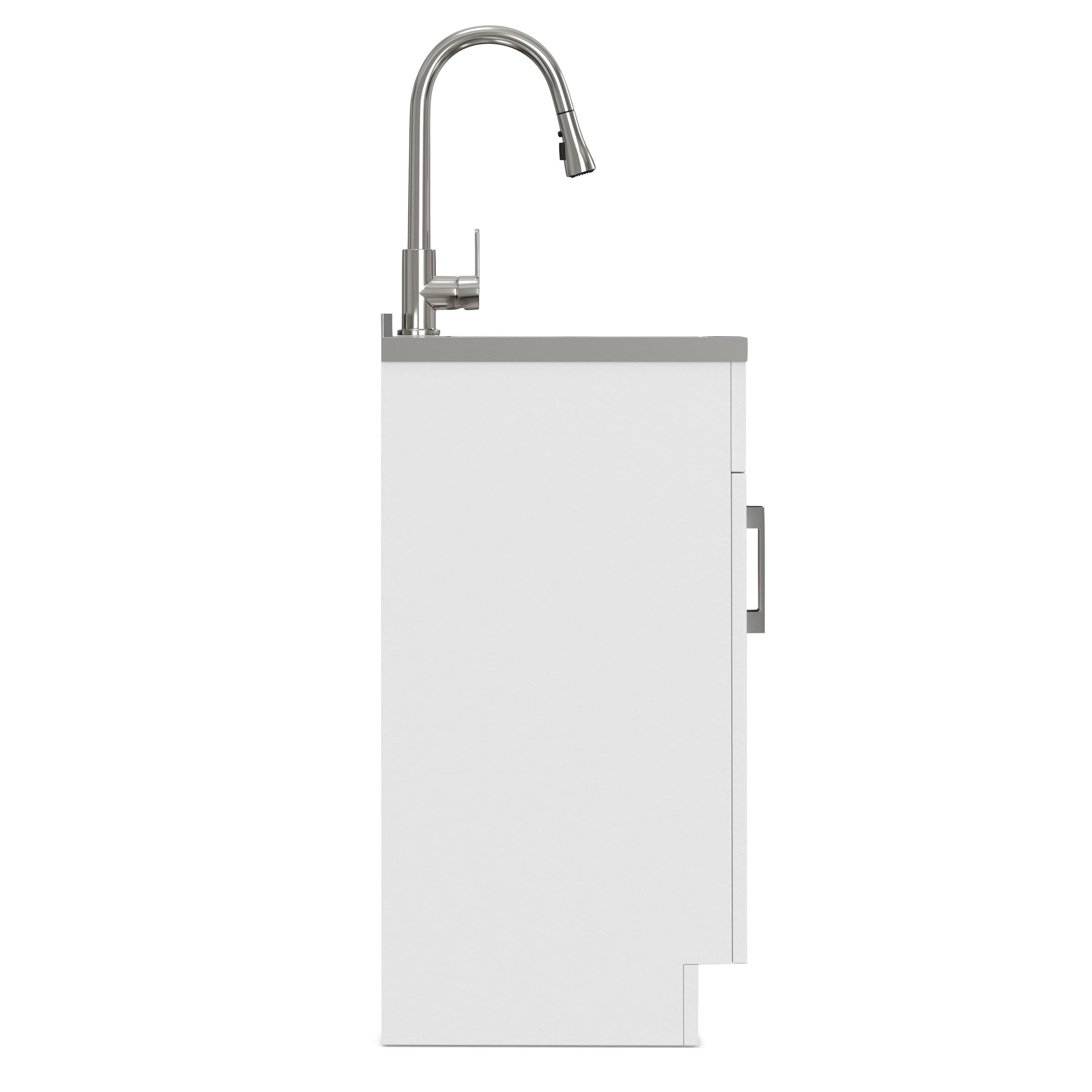 Modern Wide Shaker All In One 20 inch Laundry Utility Sink and