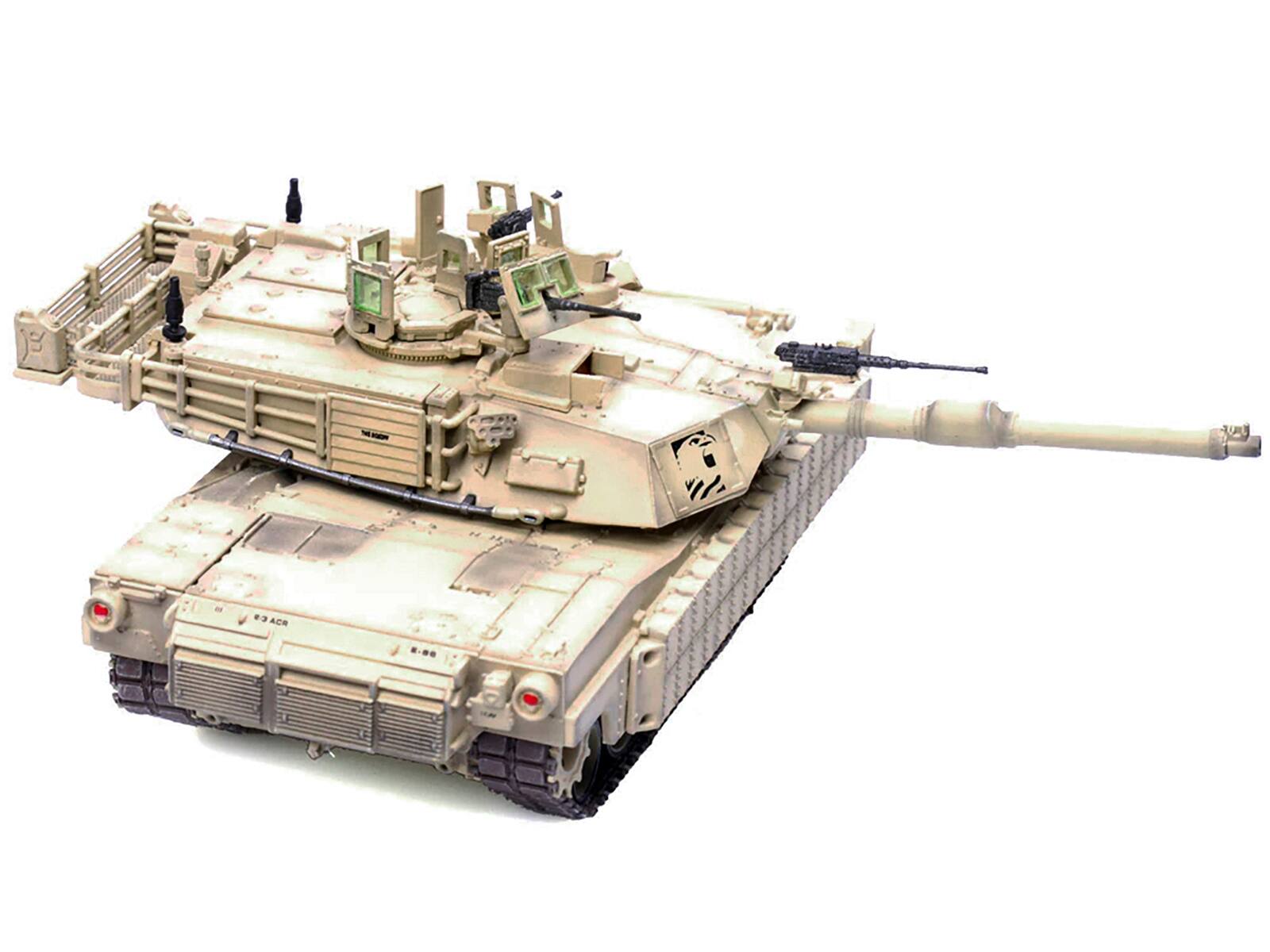 Alt View 5. Panzerkampf - General Dynamics M1A2 Abrams TUSK Tank "US Army – Iraq" (2011) "Armor Premium" Series 1/72 Diecast Model by Panzerkampf.