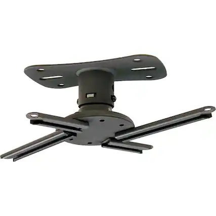 Left. Kanto - Universal Projector Ceiling Mount - Black.