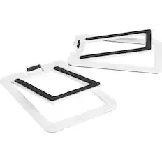 Front. Kanto - S2 Desktop Speaker Stands (2-Pack) - White.