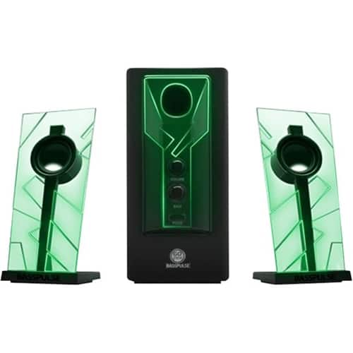GOgroove - 2.1 Speaker System (3-Piece) - Green - Larger Front