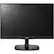 Front. LG - 24MP48HQ-P 23.8" IPS LED FHD Monitor - Glossy Black With Textured Back Cover.