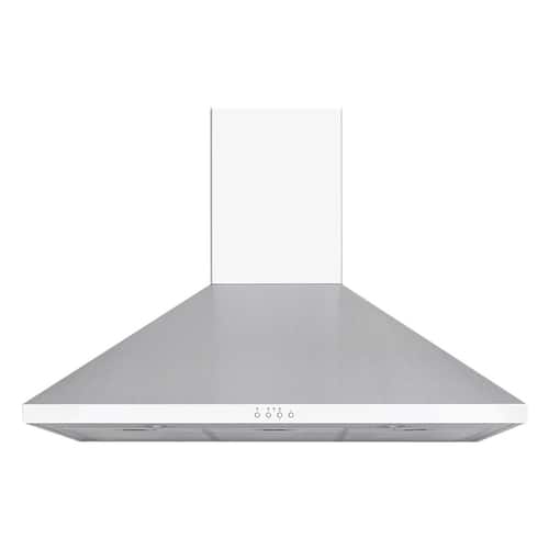 Windster - 36" Convertible Range Hood - Stainless steel - Larger Front