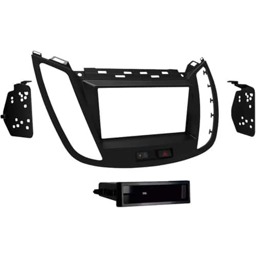 Metra - Dash Kit for Select 2013-2019 Ford Escape DIN DDIN - Matte Black - Front_Zoom