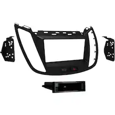 Front. Metra - Dash Kit for Select 2013-2019 Ford Escape DIN DDIN - Matte Black.