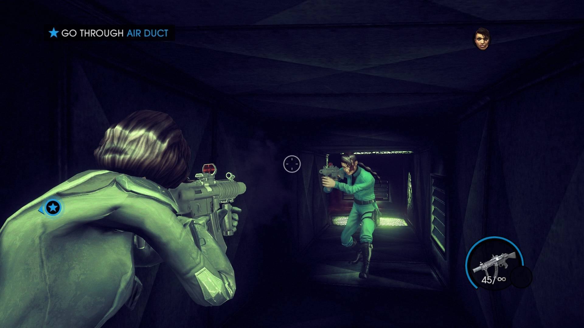 GO THROUGH AIR DUCT

45/∞