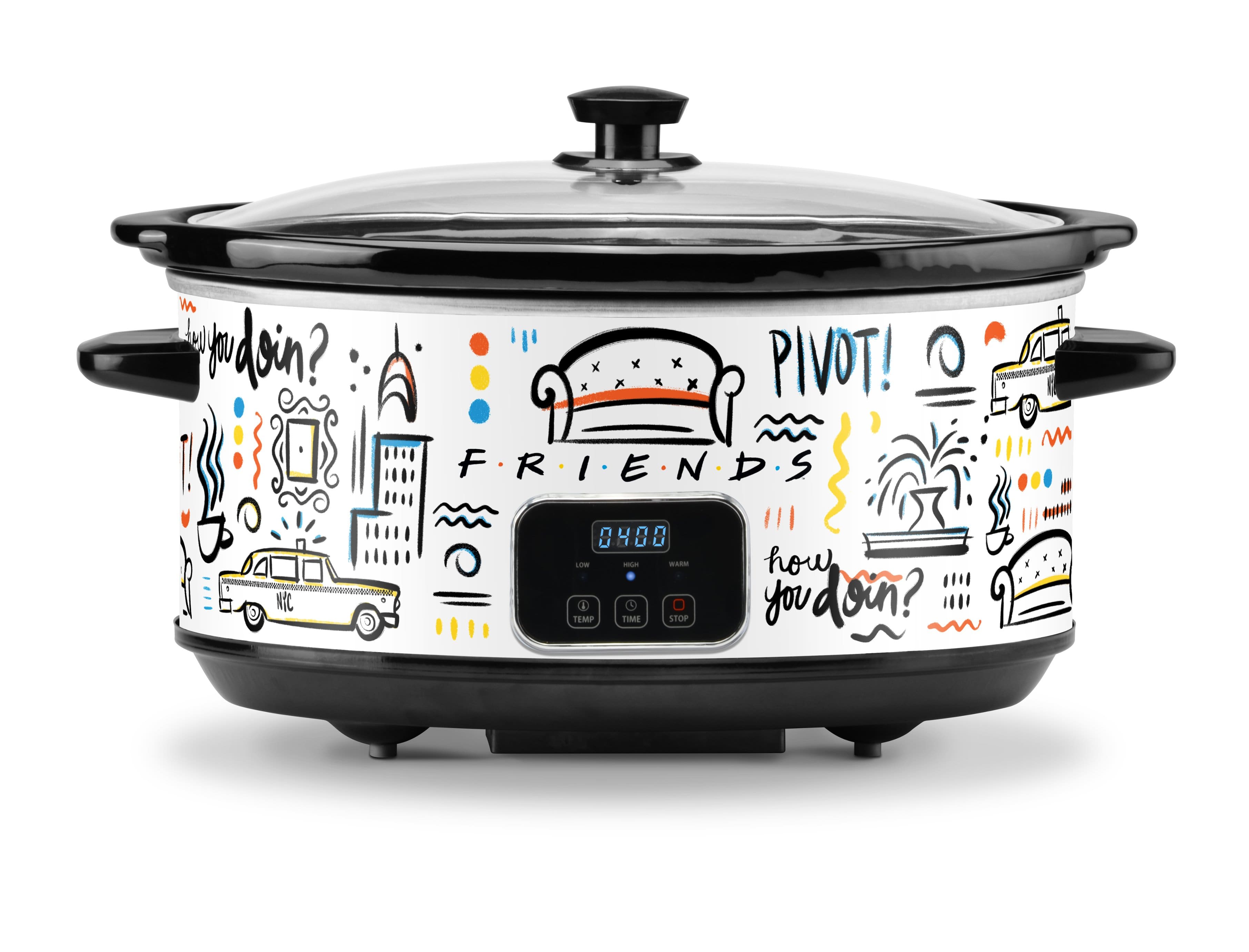 Friends - 7 Quart Digital Slow Cooker - White