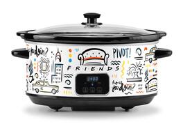 Friends - 7 Quart Digital Slow Cooker - White