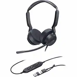 Yealink - UH42 Headset - Microsoft Teams Certification - Stereo - USB Type C - Wired - 20 Hz to 20 kHz - Over-the-head - Red
