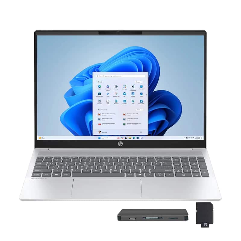 HP - OmniBook 5 16" WUXGA Touchscreen Laptop,Ultra 5 225U,16GB RAM,1TB SSD+160GB Dock Set,Fingerprint,Win11 Pro - Silver