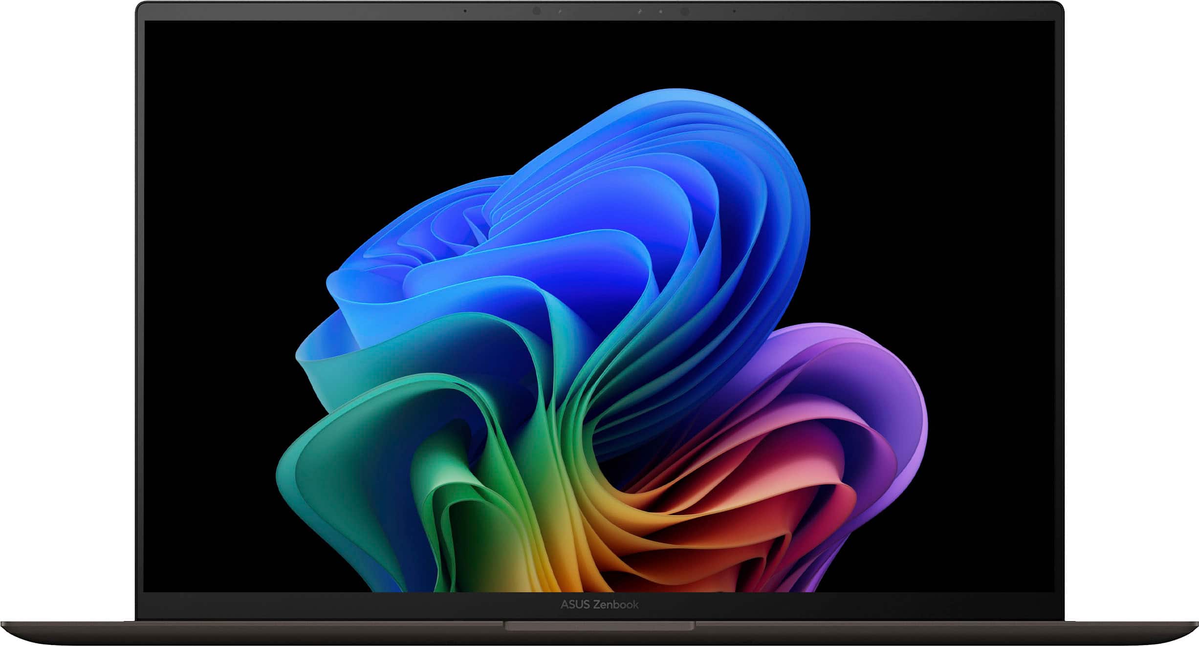 ASUS - Zenbook S 14 - 14" 3K OLED Touch Laptop - Copilot+ PC - Intel Core Ultra 7 - 16GB Memory - 1TB SSD - Zumaia Gray - Front_Zoom
