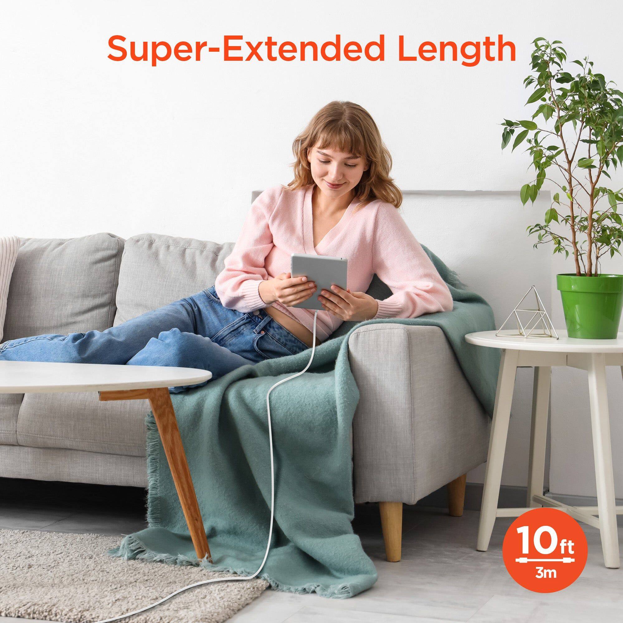 Super-Extended Length  
10ft 3m