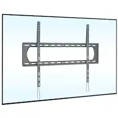 Front. Mount-It! - Heavy Duty XXL Fixed TV Wall Mount for 60"-120" TVs, Ultra-Low Profile, 264 lbs Capacity, VESA Up to 900x600 - Black.