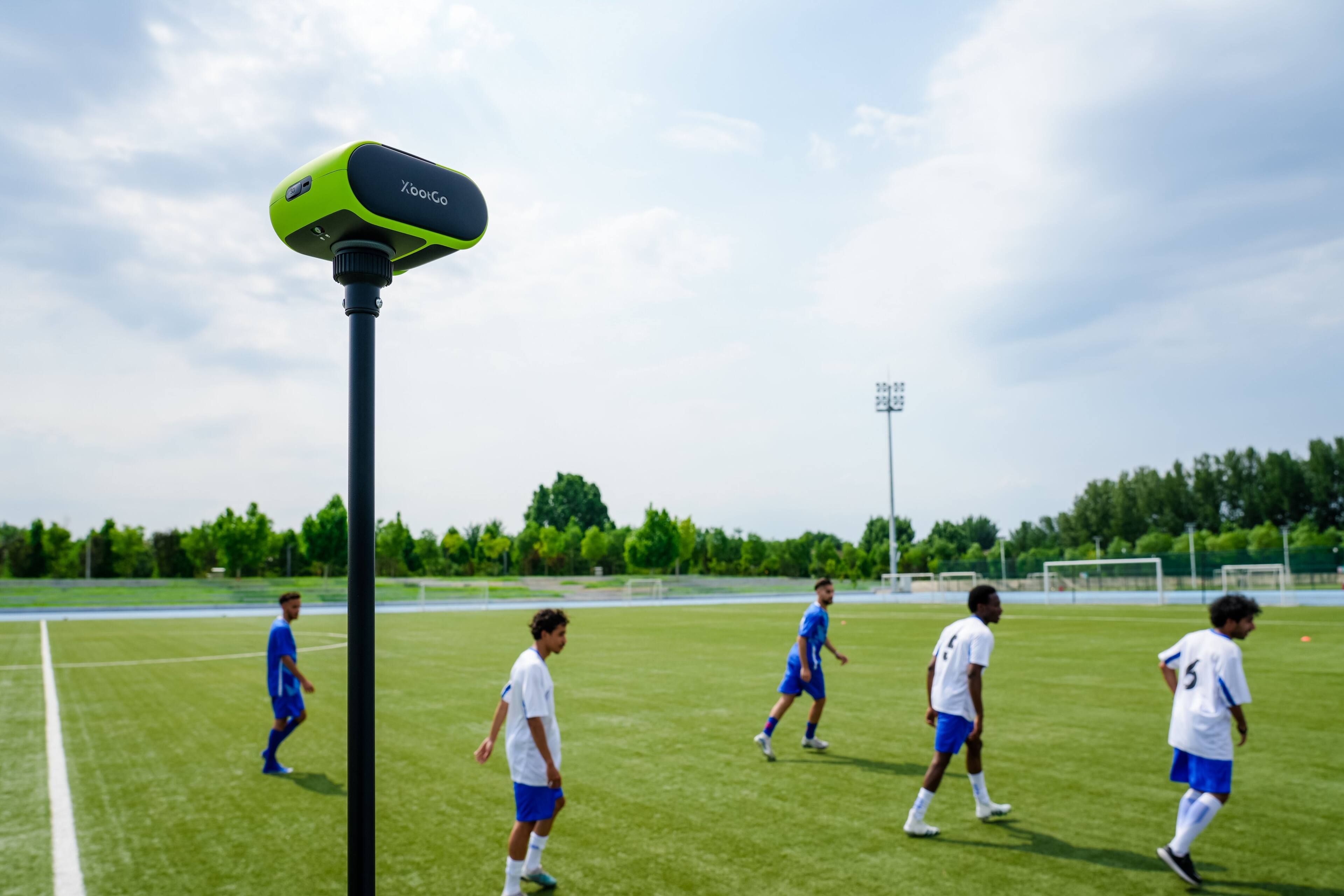 Alt View 12. XbotGo - Falcon AI Sports Camera, 4K Auto-Tracking Action Cam for Team Sports, Dual Lens with Live Streaming, No Subscription - Edge Green.