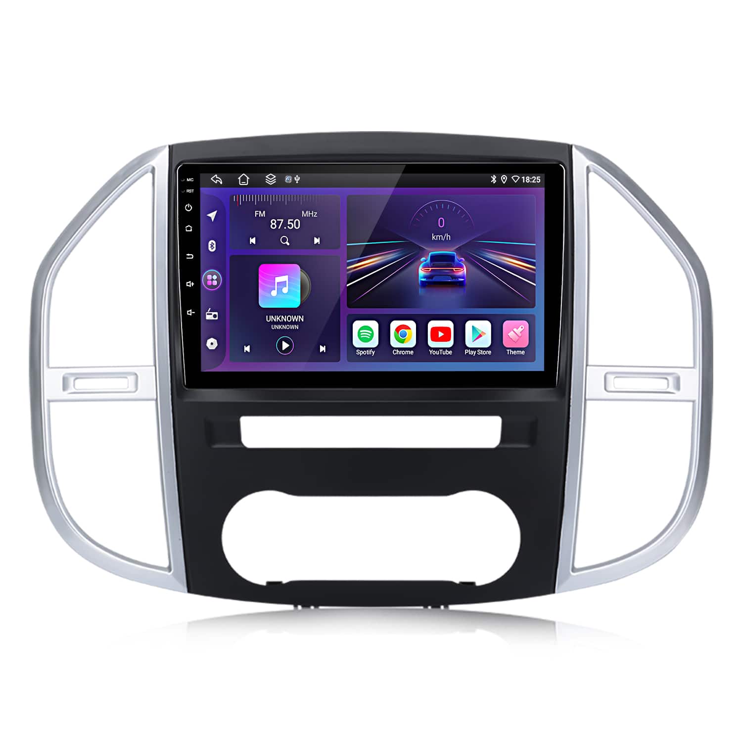 Junsun - carplay 8 Core 6+128GB Android 15 10" For Mercedes Benz Vito 3 2014-2020 Car Stereo Radio GPS Navi WIFI RDS DSP SWC FM - Black