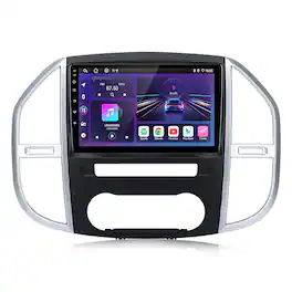 Junsun - carplay 8 Core 6+128GB Android 15 10" For Mercedes Benz Vito 3 2014-2020 Car Stereo Radio GPS Navi WIFI RDS DSP SWC FM - Black