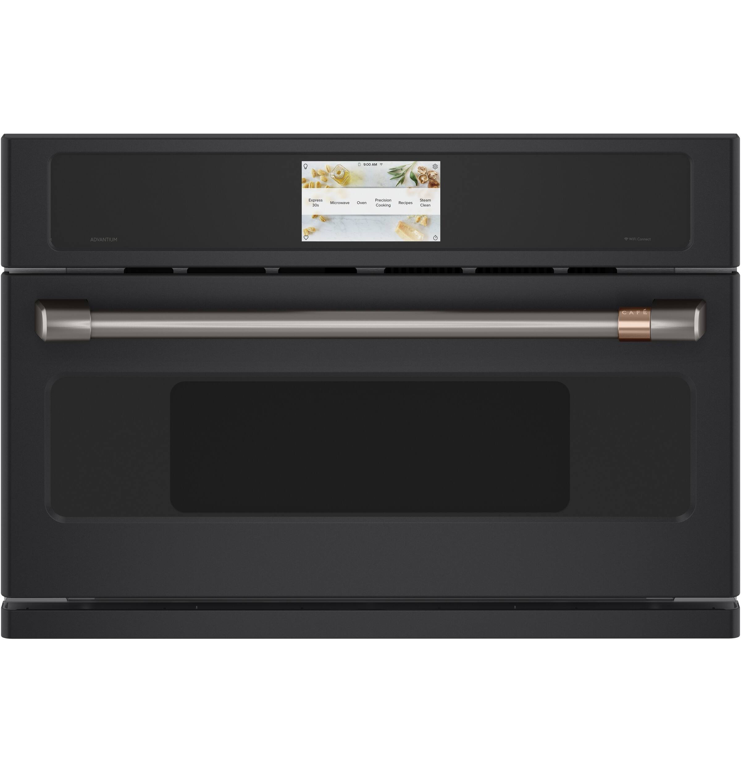 Alt View 28. Café - 1.7 Cu. Ft. Convection Built-In Microwave with 120V Five in One Advantium Technology - Matte Black.