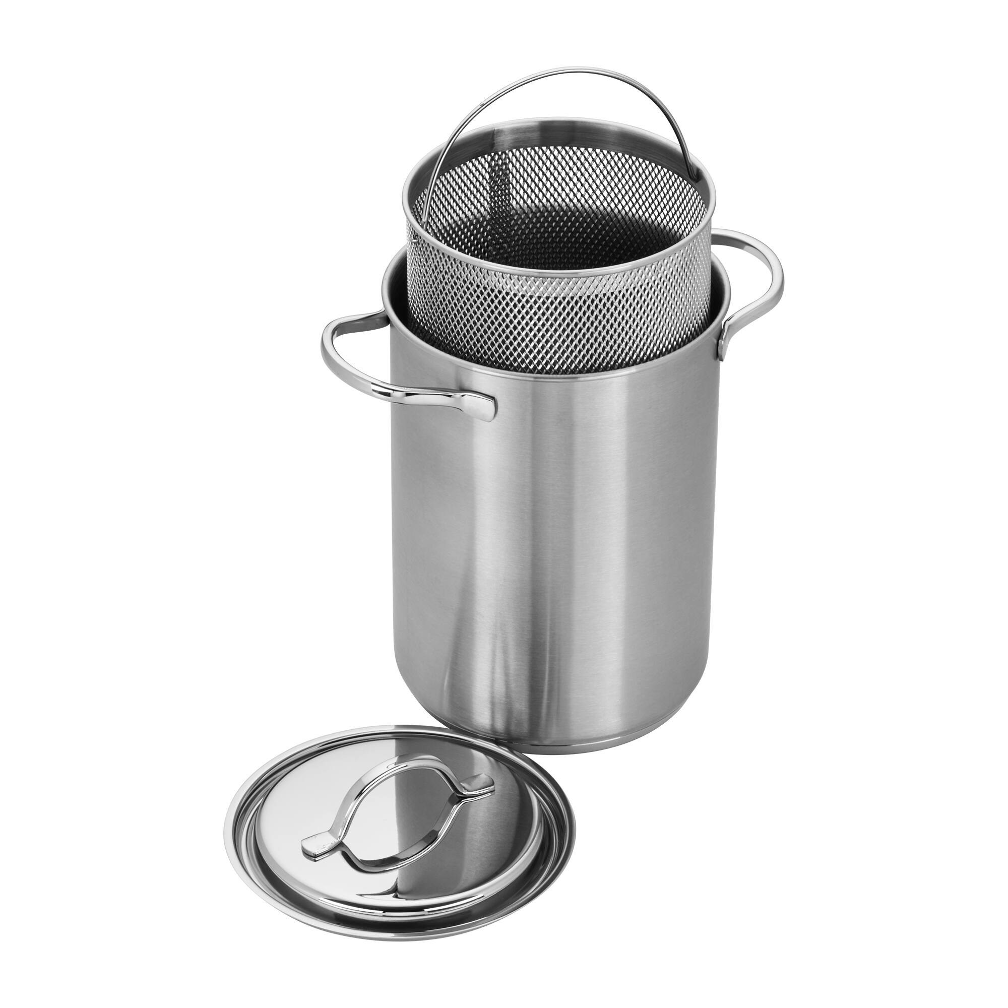 Demeyere - Resto 4.8-qt Asparagus/Pasta Cooker Set - Stainless Steel