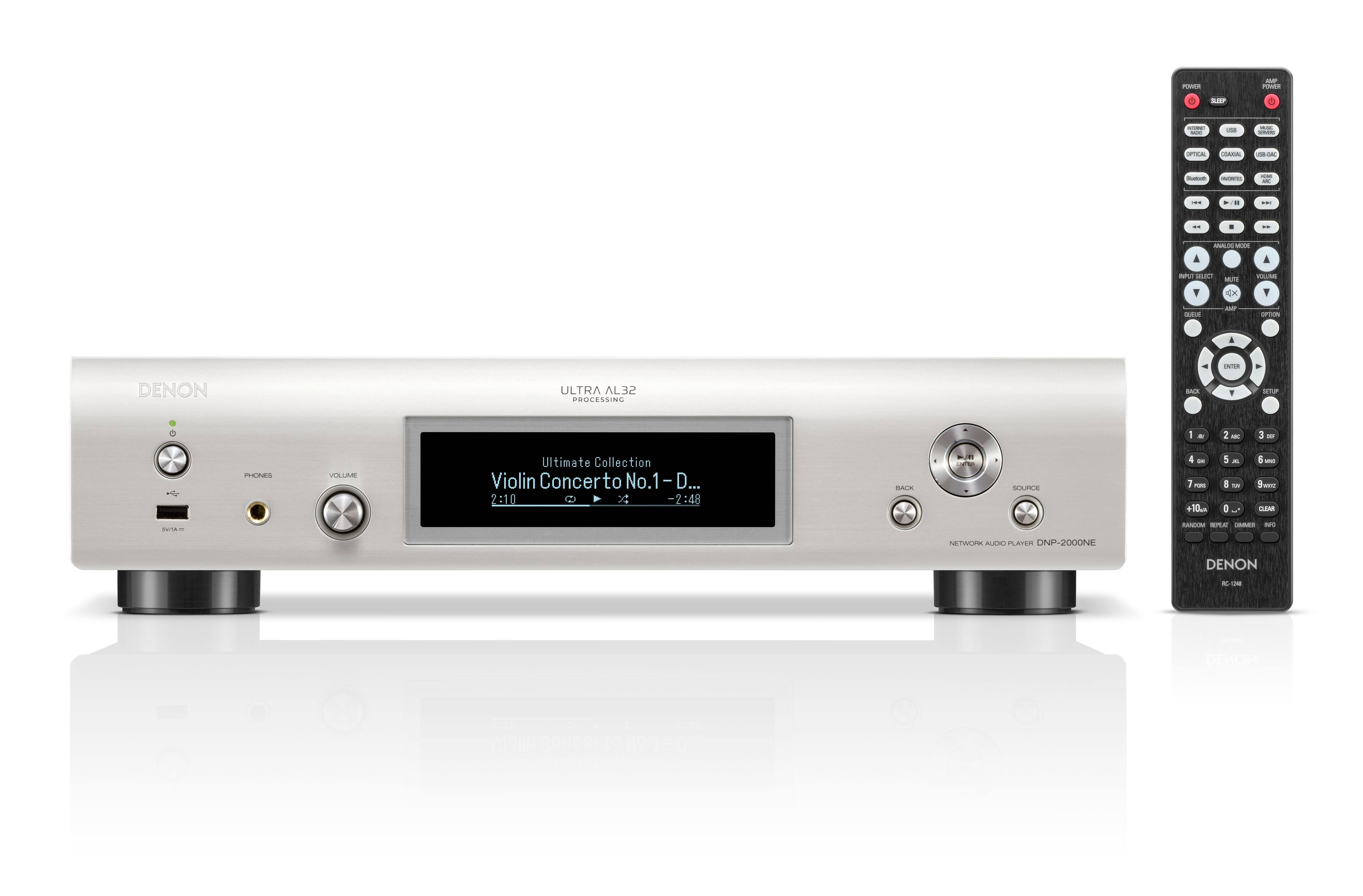 Alt View 11. Denon - DNP-2000NE Network Audio Player with HEOS, Alexa Compatible - Silver.