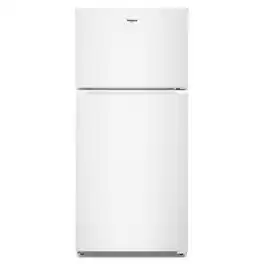 Whirlpool - 28 in. Wide 14.3 cu. ft. Top-Freezer Refrigerator with Total Coverage Cooling - White