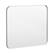 Angle. LOVMOR - Tempered Glass Rounded Rectangle Framed Wall-Mounted Bathroom Vanity Mirror- 36" x 30" - Silver.