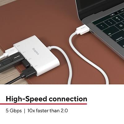 High-Speed connection  
5 Gbps | 10x faster than 2.0