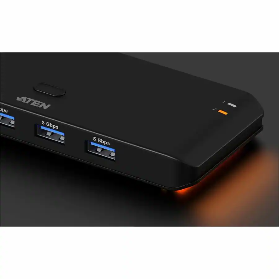 Aten Tech Aten Technology ATEN Essential 2 x 4 USB 3.2 Gen1 Sharing Switch (Host ...