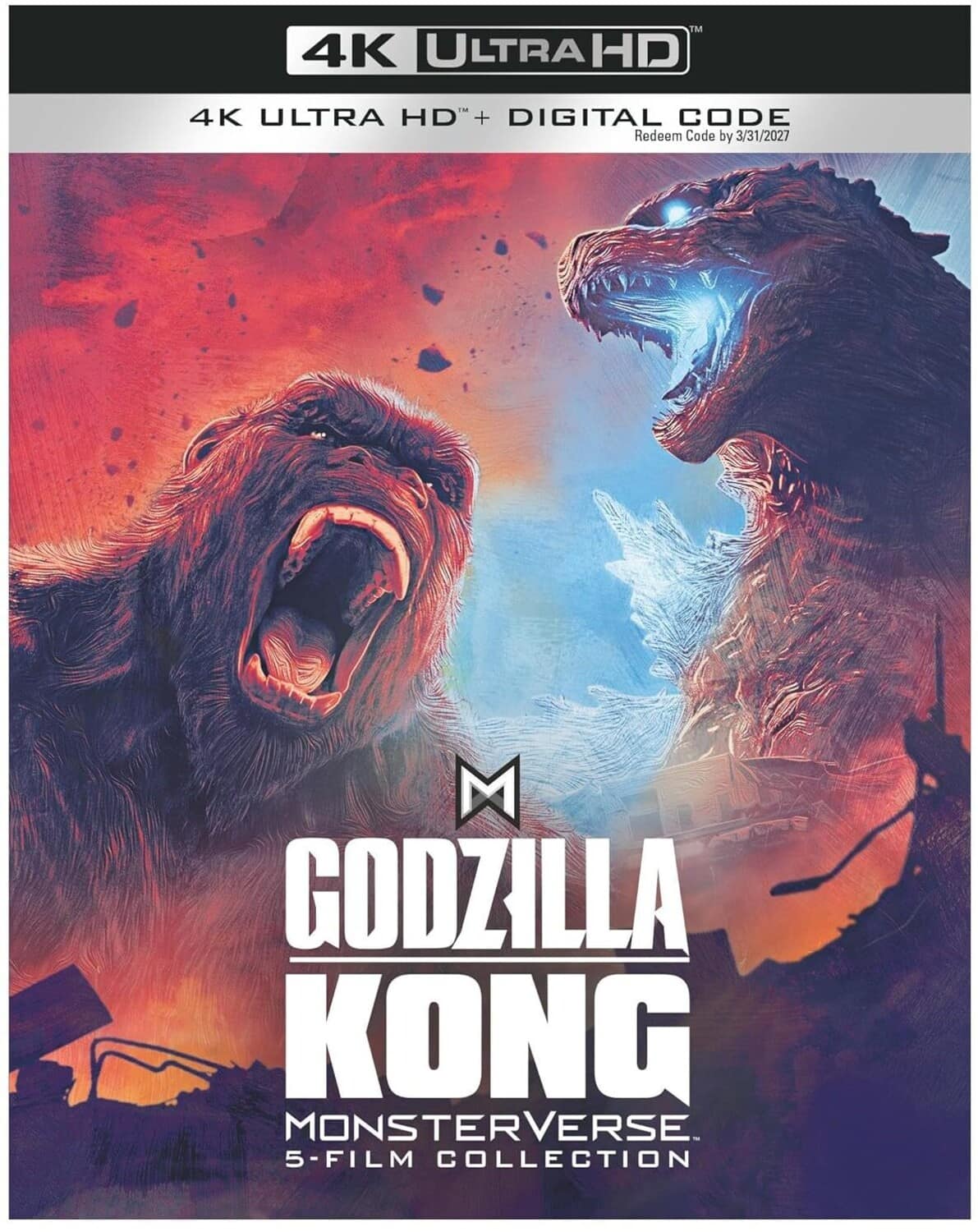 Godzilla/Kong Monsterverse 5-Film Collection  - 4K Blu-Ray