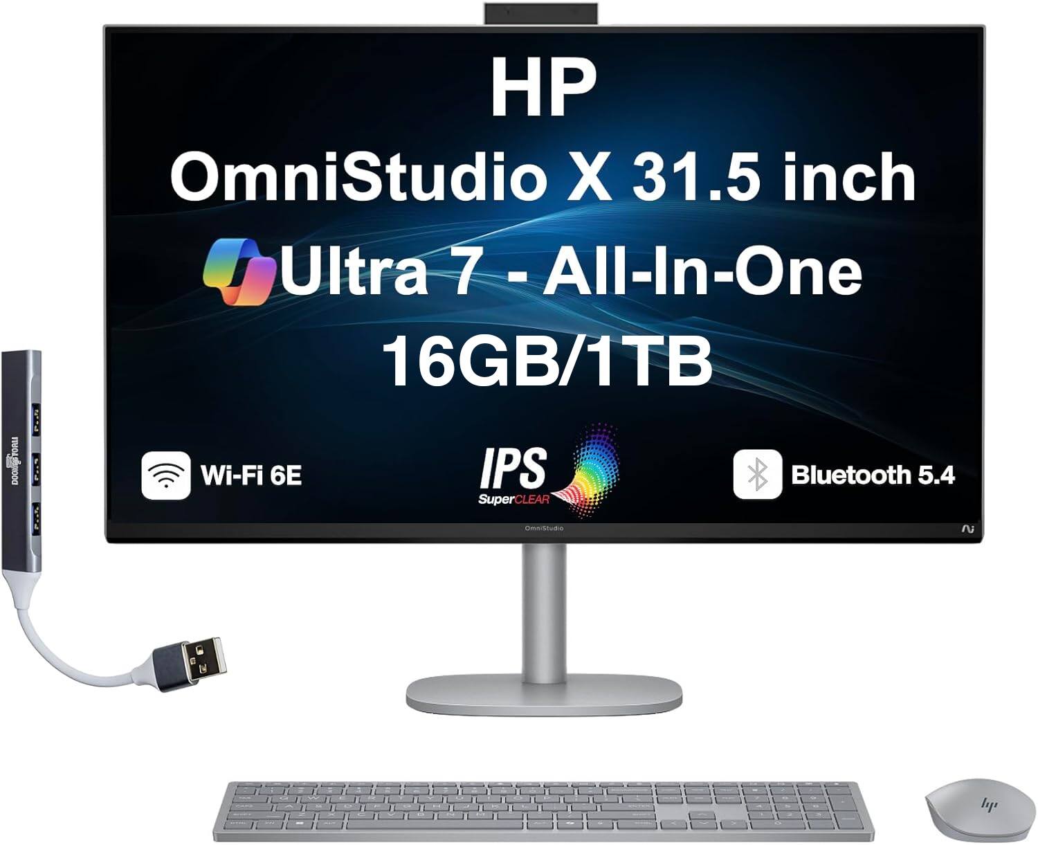 FIHDA R : Pe.s : HP OmniStudio X 31.5 inch Ultra 7 - All-In-One - 16GB/1TB Wi-Fi 6E IPS Bluetooth 5.4 SuperCLEAR