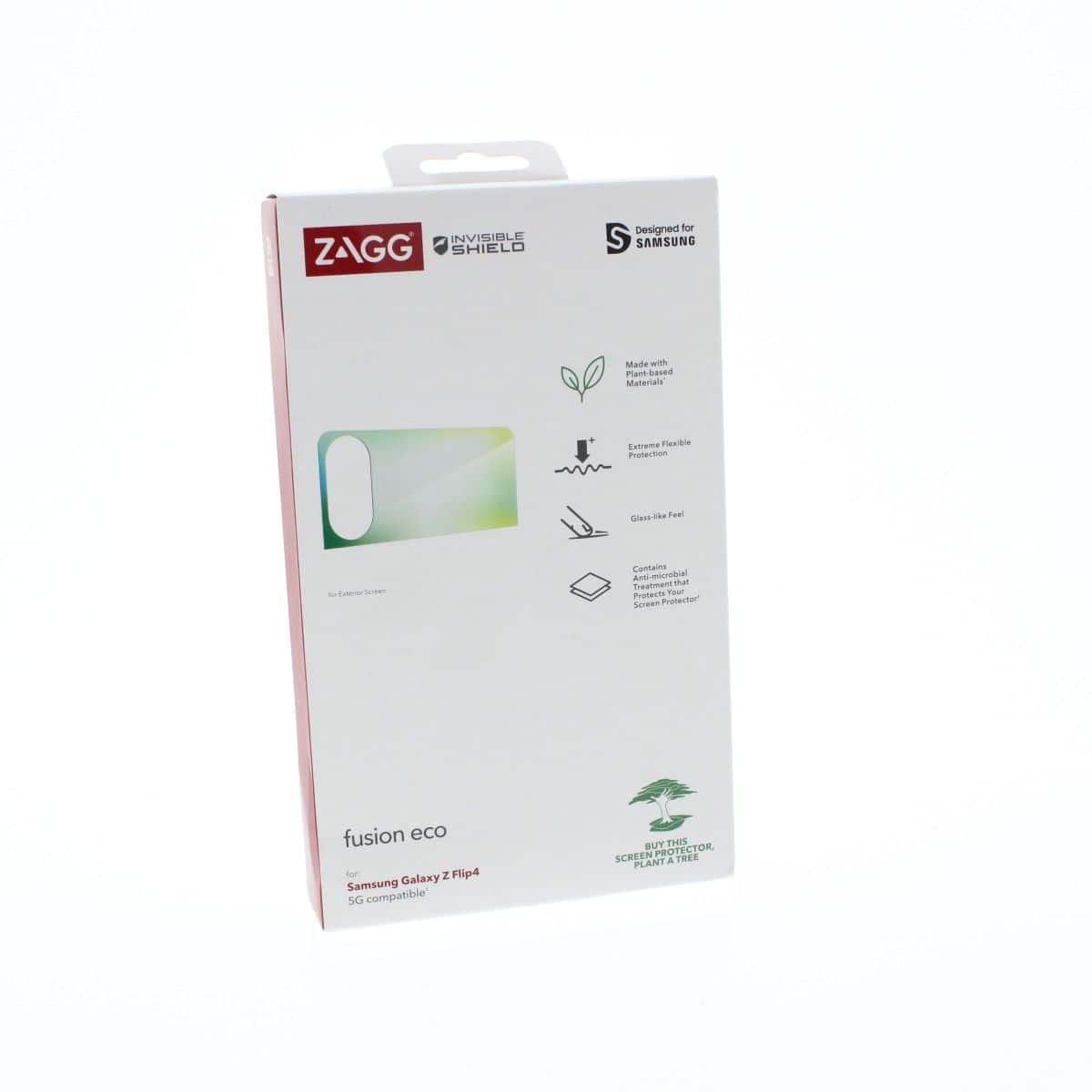 ZAGG - Screen Protector FIT Samsung Z Flip4 5G Compatible Screen Protector - Clear