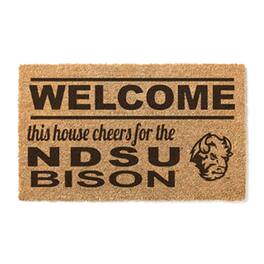Jardine - NDSU Bison 18" x 30" Welcome Doormat - Brown