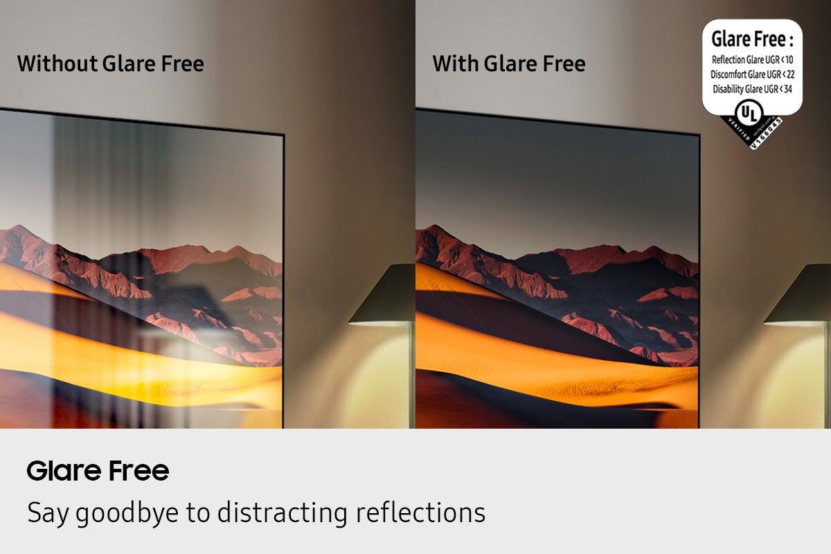 Without Glare Free, With Glare Free, Glare Free: Reflection Glare UGR <10, Discomfort Glare UGR <22, Disability Glare UGR <34, Glare Free, Say goodbye to distracting reflections, UL VERIFIED V166045