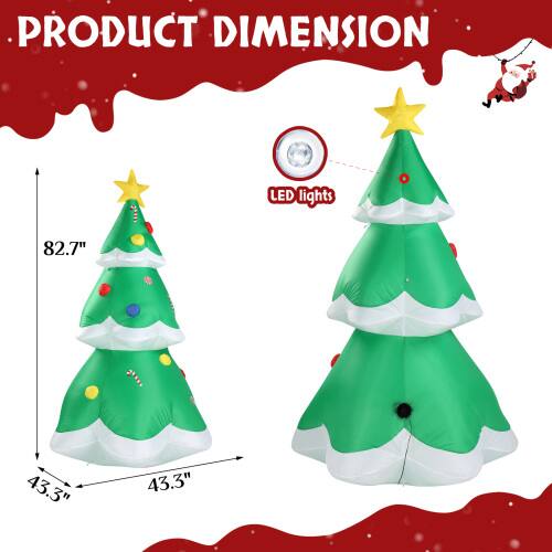 PRODUCT DIMENSION  
LED lights  
82.7"  
43.3"  
43.3"