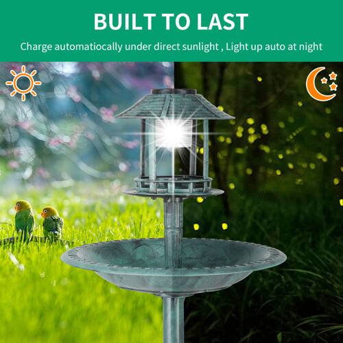 BUILT TO LAST  
Charge automatically under direct sunlight, Light up auto at night