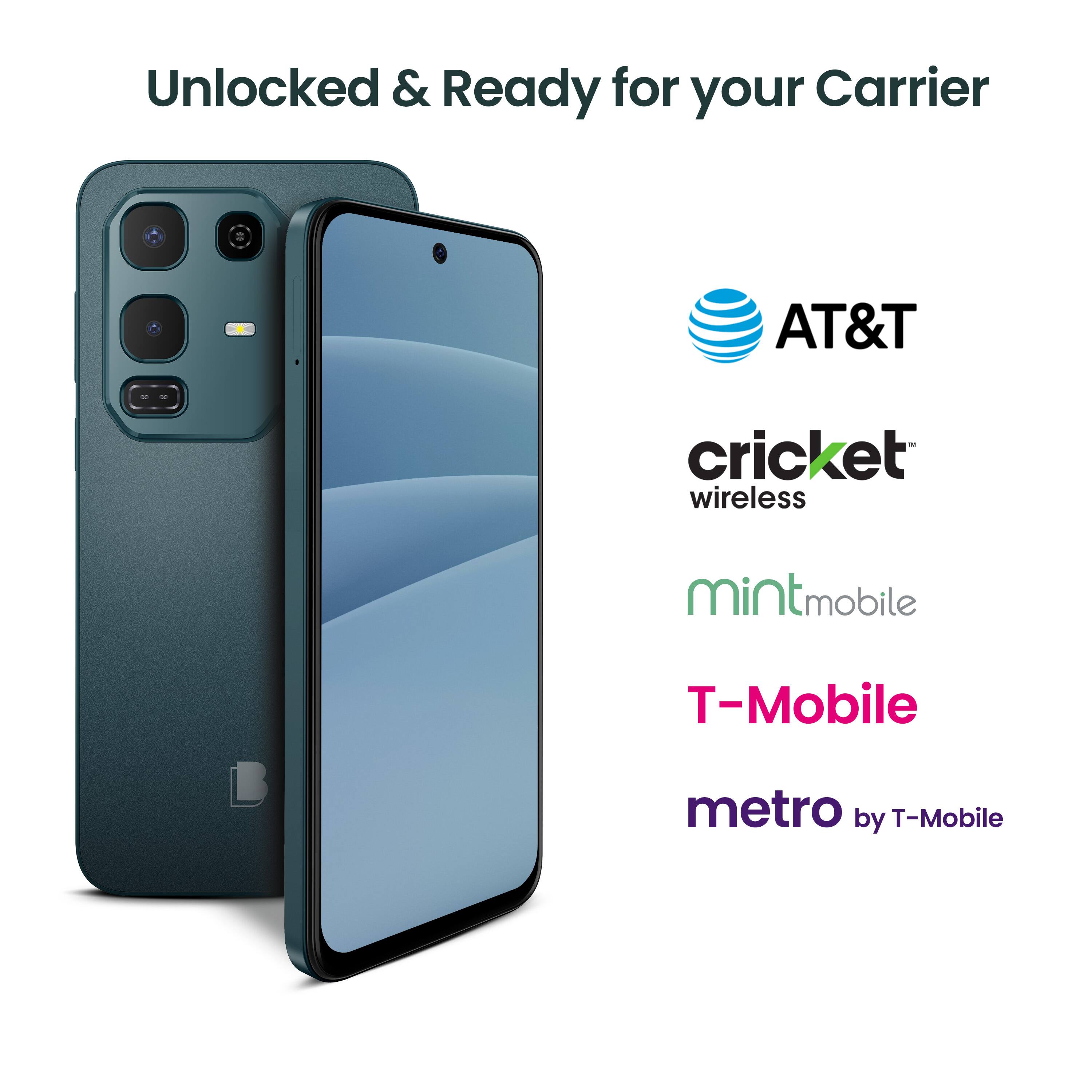 Unlocked & Ready for your Carrier

AT&T
cricket wireless
mint mobile
T-Mobile
metro by T-Mobile