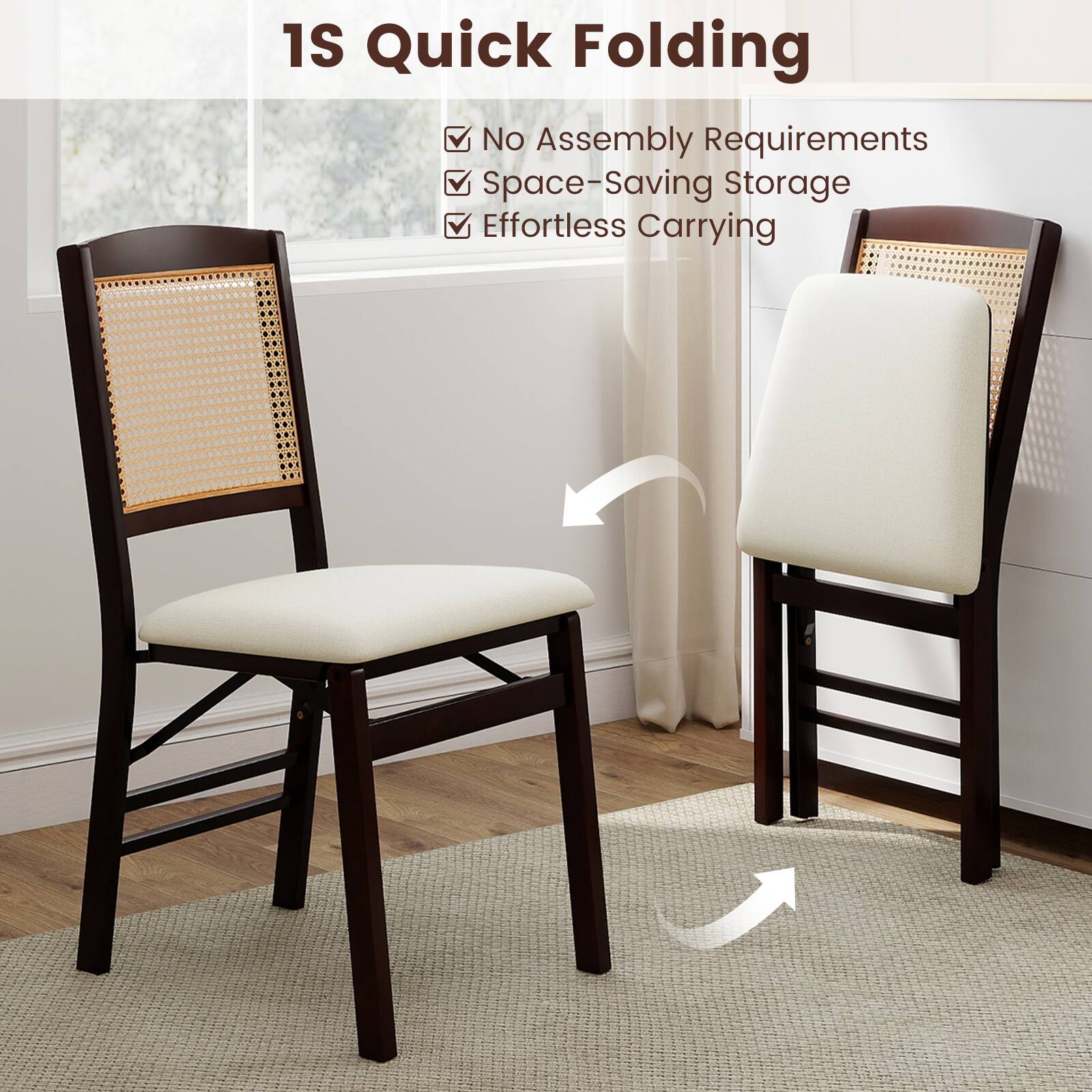 1S Quick Folding

- No Assembly Requirements
- Space-Saving Storage
- Effortless Carrying